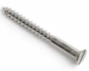 5.0 X 20 SLOT COUNTERSUNK WOODSCREW DIN 97 A2 STAINLESS STEEL