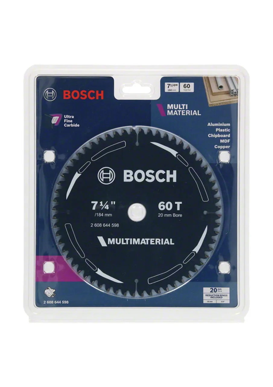 Bosch Circular Saw Blade Multimaterial 184mm 60T  - 2608644598