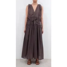 Camila Dress - Basalt Brown
