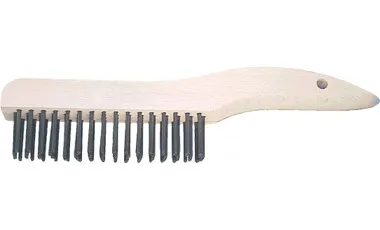 PFERD 85033 Shoe Handle Scratch Brush without Scraper | Carbon Steel Wire | Sold by Box of 12